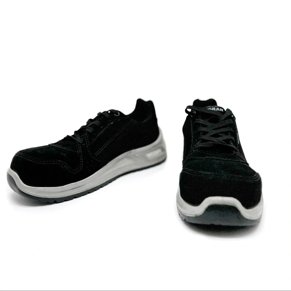 Voran Sportsafe Energy 610 N Work Sneaker Safety Toe Shoes Size 7.5 Black Suede